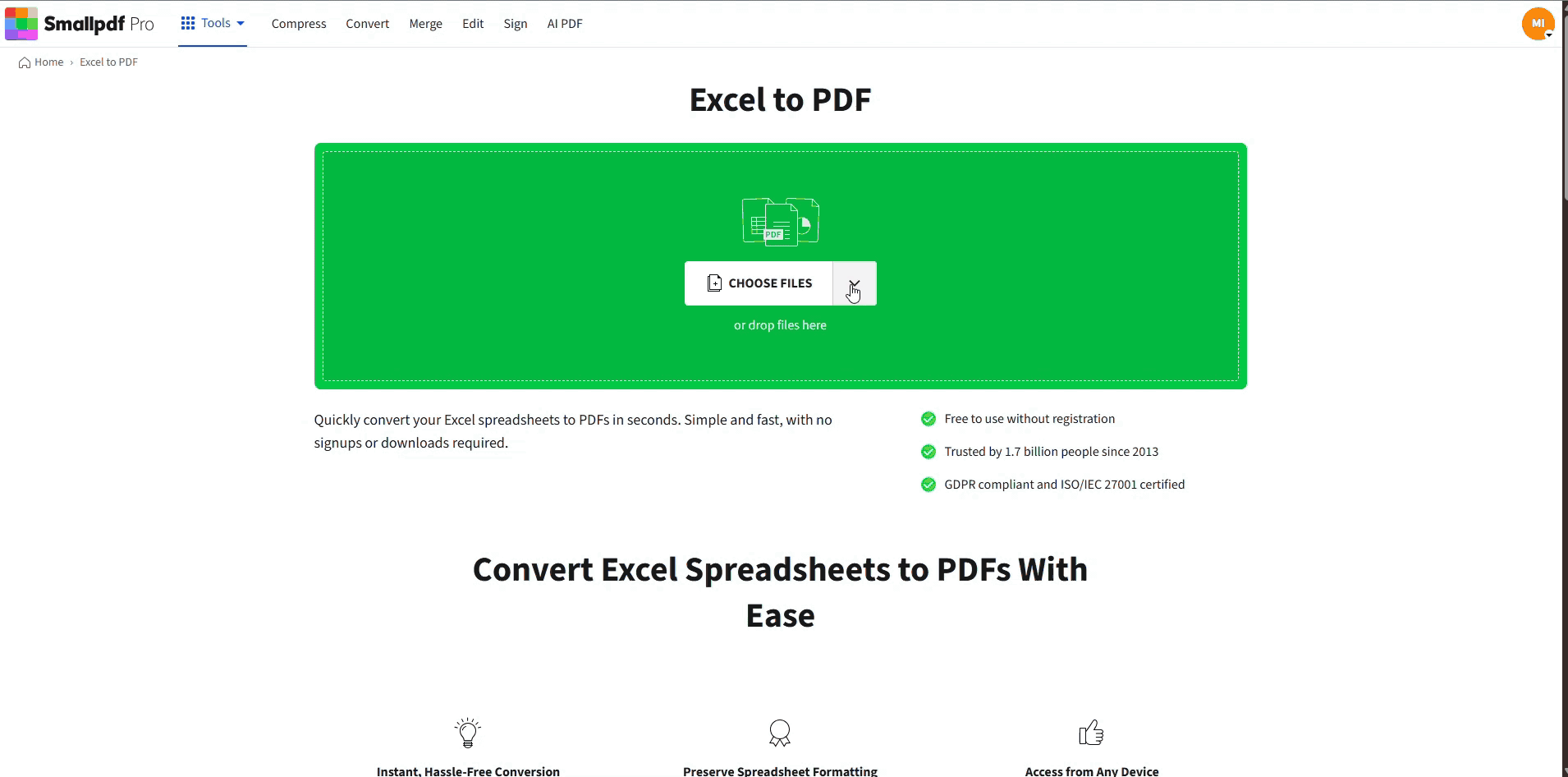 Convert a Large Excel File to PDF